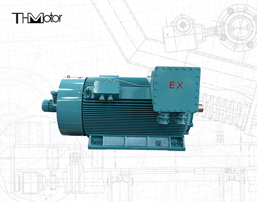 1000kw hingga 12000kw ExdIIBT4 Gb Motor Listrik Tahan Api 1500rpm VFD Motor