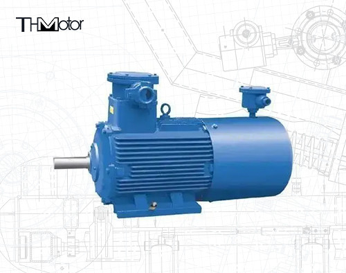 IC411 Motor tahan api listrik Kelas Perlindungan IP55 ≤ 70dB Tingkat Kebisingan
