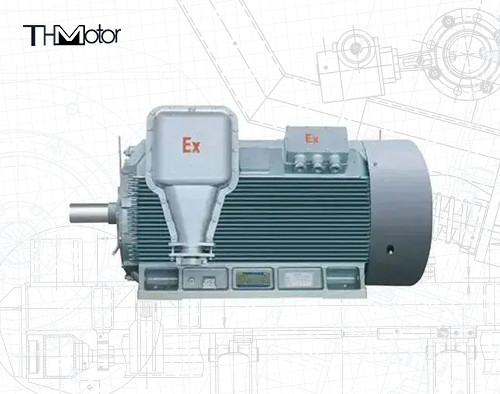 IP55 Motor listrik tahan api 50Hz VVVF Peraturan kecepatan ≤ 70dB Tingkat kebisingan