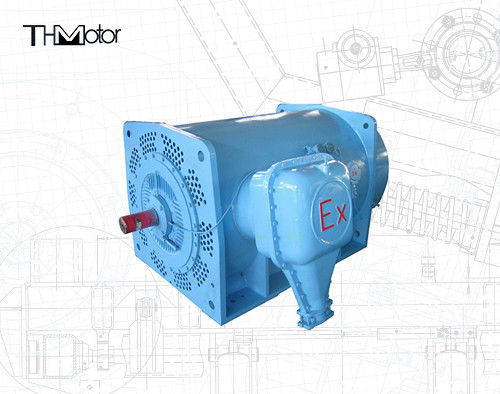 Efisiensi Tinggi IE2 Flameproof Electric Motor Asynchronous 3 Phase 3600rpm