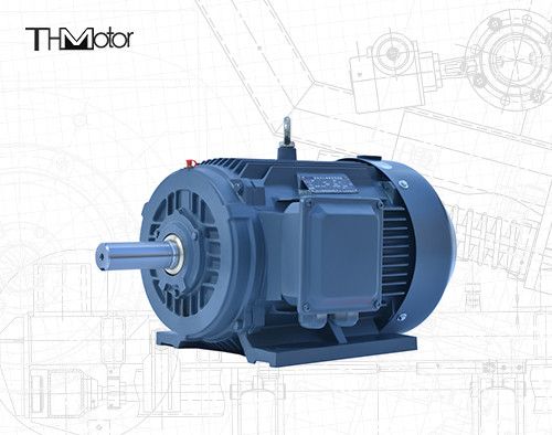 IP54/IP55 Tegangan DC Motor 4/6 Kutub 0.4-75kw Daya Hull Shaft Kecepatan 1000 - 3000rpm