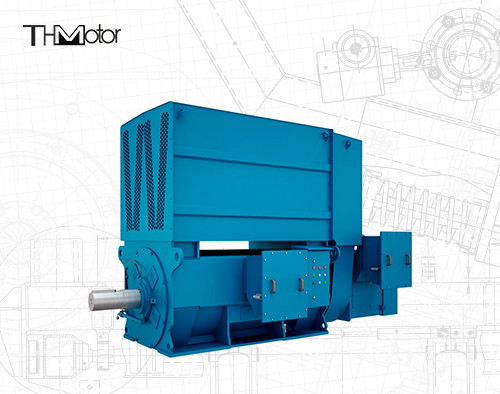 2200kw Fabrikasi Baja Torsi Tinggi Rotor Luka Motor Induksi B3 V1