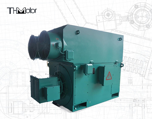 400-6000kw Range Daya Motor Listrik Tegangan Tinggi dengan Metode Pendingin IC411 6000v-11000v Tegangan