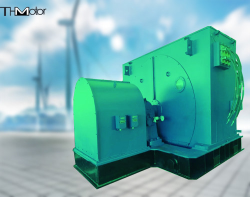 2200kw Fabrikasi Baja Torsi Tinggi Rotor Luka Motor Induksi B3 V1
