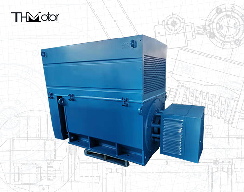 2500kw Motor Listrik Tegangan Tinggi Asinkron Tiga Fase Untuk Blower 10kv 50hz