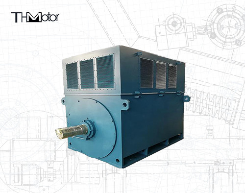 YPKK 900kw Tiga Fase Asynchronous Motor Listrik Tegangan Tinggi 8p10p 12p