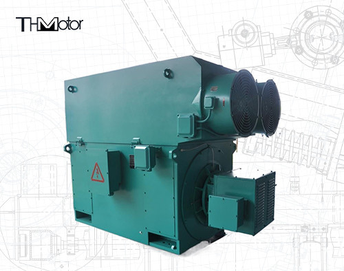 400-6000kw Range Daya Motor Listrik Tegangan Tinggi dengan Metode Pendingin IC411 6000v-11000v Tegangan
